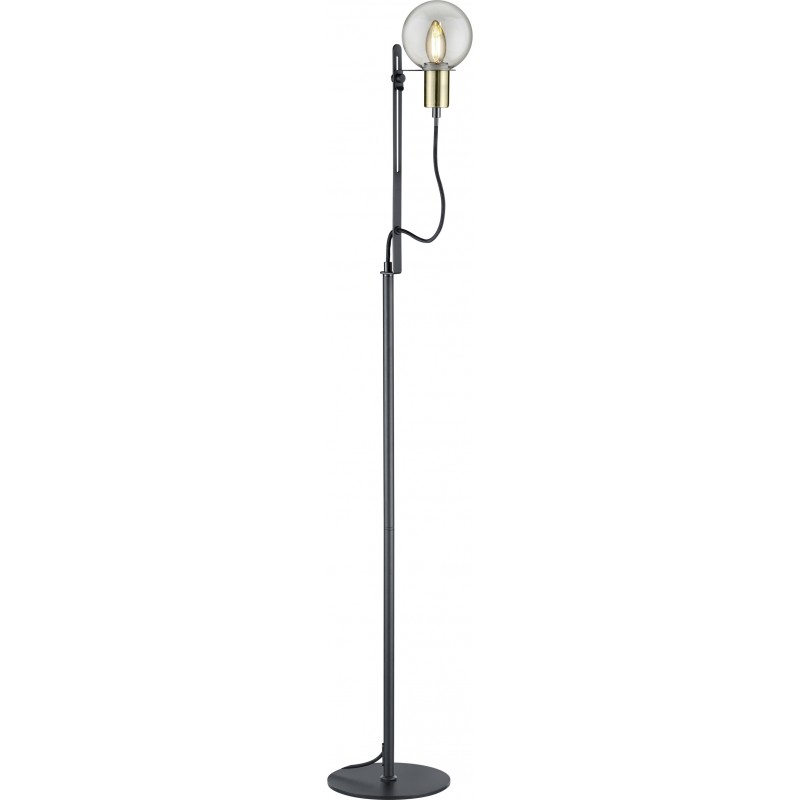 53,95 € Free Shipping | Floor lamp Trio Nacho 140×22 cm. Adjustable height Living room and bedroom. Modern Style. Metal casting. Black Color