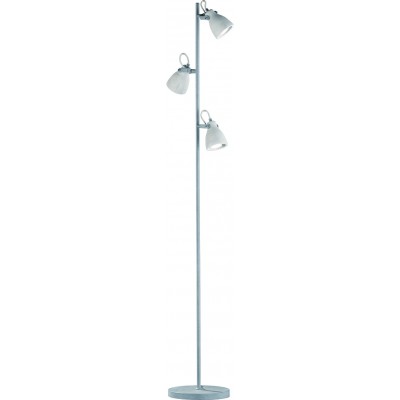 Floor lamp Trio Concrete 160×34 cm. Living room and bedroom. Modern Style. Metal casting. Gray Color