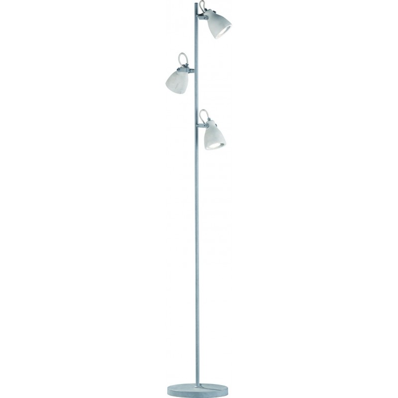 64,95 € Kostenloser Versand | Stehlampe Trio Concrete 160×34 cm. Wohnzimmer und schlafzimmer. Modern Stil. Metall. Grau Farbe