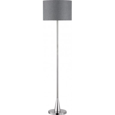 85,95 € Envio grátis | Luminária de piso Trio Cosinus Ø 40 cm. Metais. Cor níquel mate