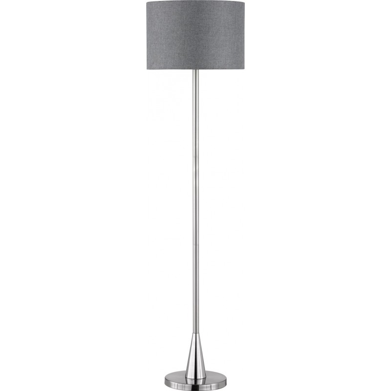 85,95 € Free Shipping | Floor lamp Trio Cosinus Ø 40 cm. Living room and bedroom. Modern Style. Metal casting. Matt nickel Color