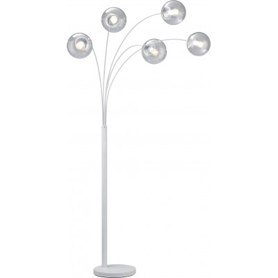 Stehlampe Trio Balini 180×30 cm. Wohnzimmer und schlafzimmer. Modern Stil. Metall. Weiß Farbe