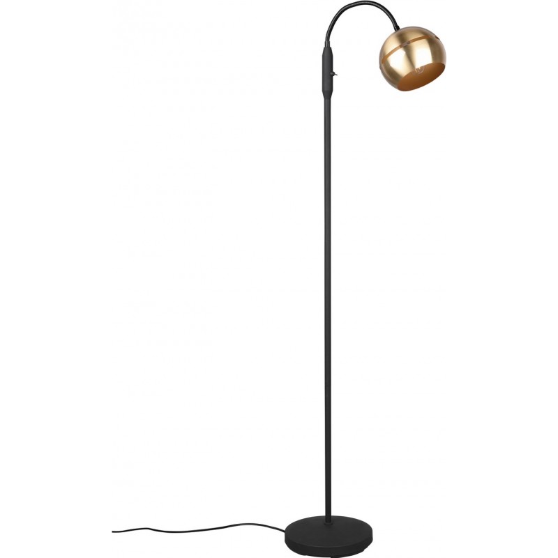 69,95 € Free Shipping | Floor lamp Trio Fletcher 143×23 cm. Flexible Living room and bedroom. Modern Style. Metal casting. Copper Color
