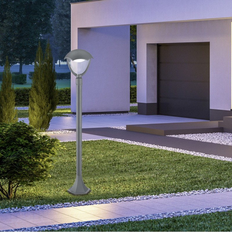 49,95 € Free Shipping | Luminous beacon Trio Gracht 6W 3000K Warm light. Ø 20 cm. Vertical pole luminaire. Integrated LED Terrace and garden. Classic Style. Cast aluminum. Anthracite Color
