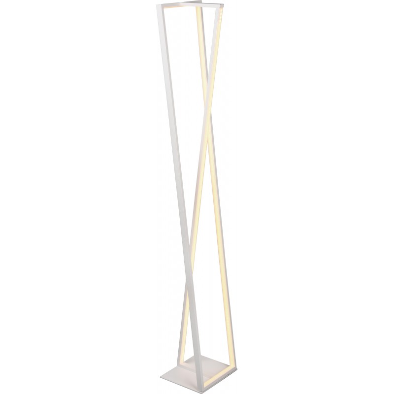 256,95 € Kostenloser Versand | Stehlampe Trio Edge 26W 124×21 cm. Weiße LED mit einstellbarer Farbtemperatur Wohnzimmer und schlafzimmer. Modern Stil. Metall. Weiß Farbe