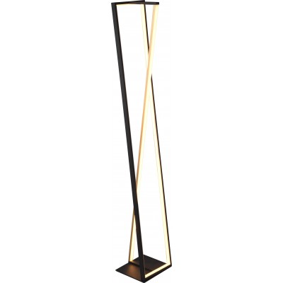 Lámpara de pie Trio Edge 26W 124×21 cm. LED Blanco con temperatura de color regulable Salón y dormitorio. Estilo moderno. Metal. Color negro