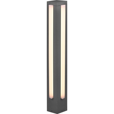 267,95 € Kostenloser Versand | Leuchtfeuer Trio Mitchell 16.5W 3000K Warmes Licht. 80×14 cm. Vertikale Mastleuchte. Integrierte LED Aluminiumguss. Anthrazit Farbe