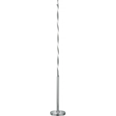 Floor lamp Trio Portofino 12W 3000K Warm light. Ø 21 cm. Dimmable LED Living room and bedroom. Modern Style. Metal casting. Plated chrome Color