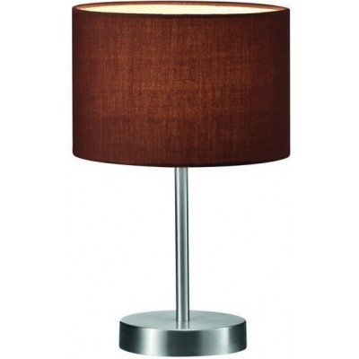 Table lamp Trio Hotel Ø 20 cm. Living room and bedroom. Modern Style. Metal casting. Matt nickel Color