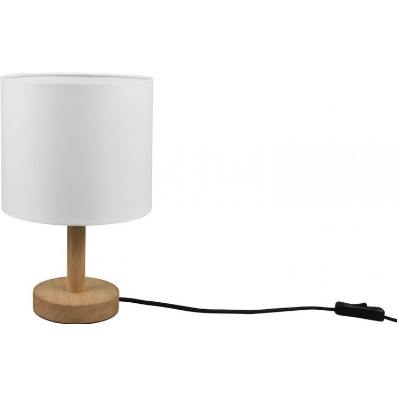 64,95 € Free Shipping | Table lamp Trio Korba Ø 20 cm. Living room and bedroom. Modern Style. Wood. Natural Color