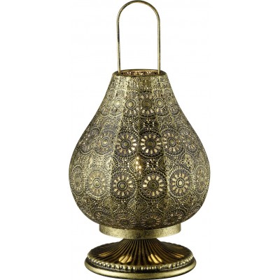 29,95 € Kostenloser Versand | Tischlampe Trio Jasmin Ø 18 cm. Metall. Altes kupfer Farbe