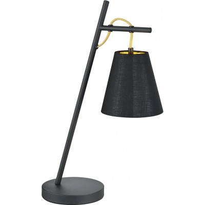 Lampada de escritorio Trio Andreus 50×16 cm. Sala de estar e quarto. Estilo moderno. Metais. Cor preto