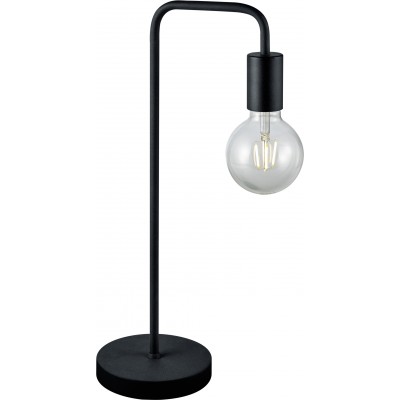 Lámpara de sobremesa Trio Diallo 51×15 cm. Salón y dormitorio. Estilo moderno. Metal. Color negro