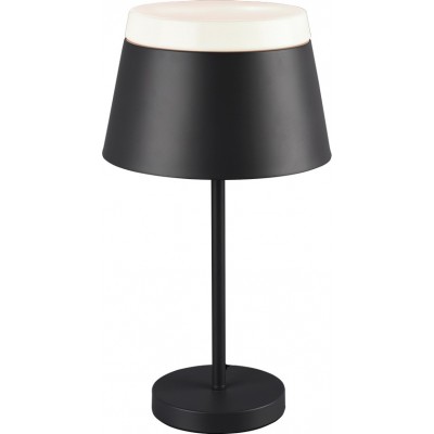 Table lamp Trio Baroness Ø 25 cm. Living room and bedroom. Modern Style. Metal casting. Anthracite Color