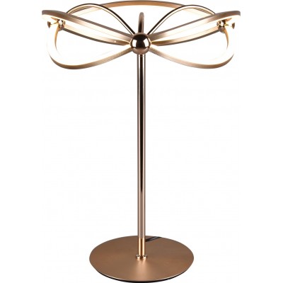 248,95 € Envio grátis | Lâmpada de mesa Trio Charivari 20W 3000K Luz quente. Ø 41 cm. LED reguláveis Sala de estar e quarto. Estilo moderno. Fundição de metais. Cor cobre