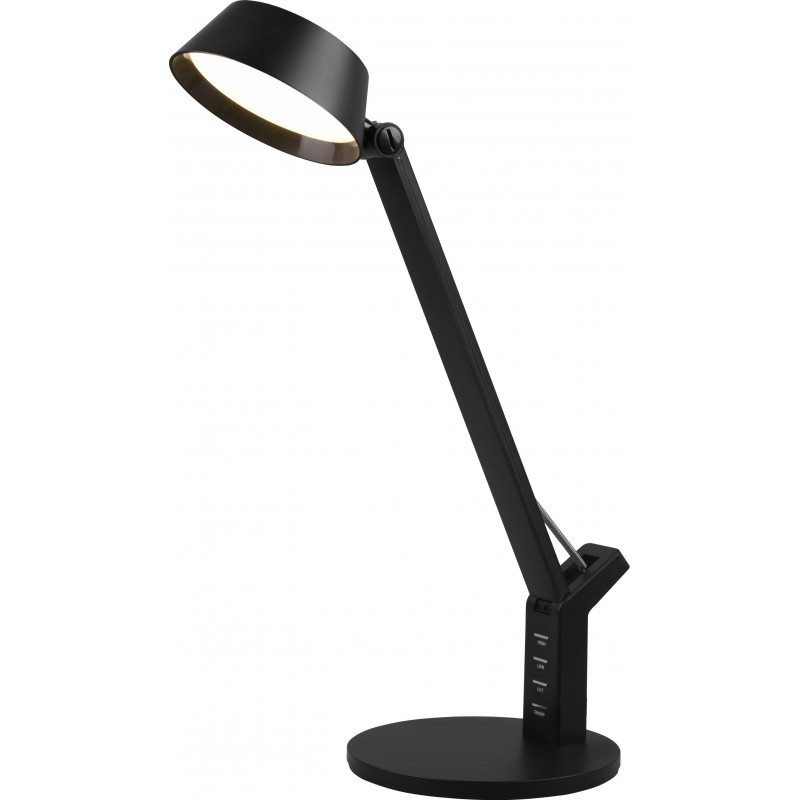 71,95 € Kostenloser Versand | Schreibtischlampe Trio Ava 5W 40×31 cm. Weiße LED mit einstellbarer Farbtemperatur Wohnzimmer und schlafzimmer. Modern Stil. Plastik und Polycarbonat. Schwarz Farbe