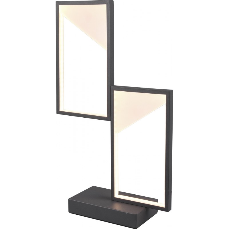 71,95 € Free Shipping | Table lamp Trio Cafu 14W 3000K Warm light. 46×27 cm. Integrated LED Living room and bedroom. Modern Style. Metal casting. Anthracite Color