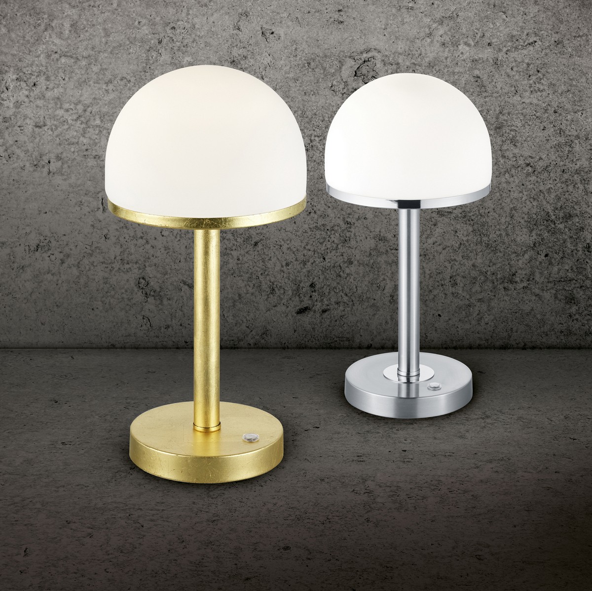 76,95 € Free Shipping | Table lamp Trio Berlin 4W 3000K Warm light. Ø 19 cm. Integrated LED. Touch function Metal casting. Golden Color