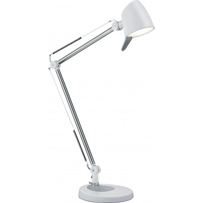 Lampe de bureau Trio Rado 5W 70×17 cm. LED blanche à température de couleur réglable. Lumière directionnelle. Fonction tactile Bureau. Style moderne. Métal. Couleur blanc