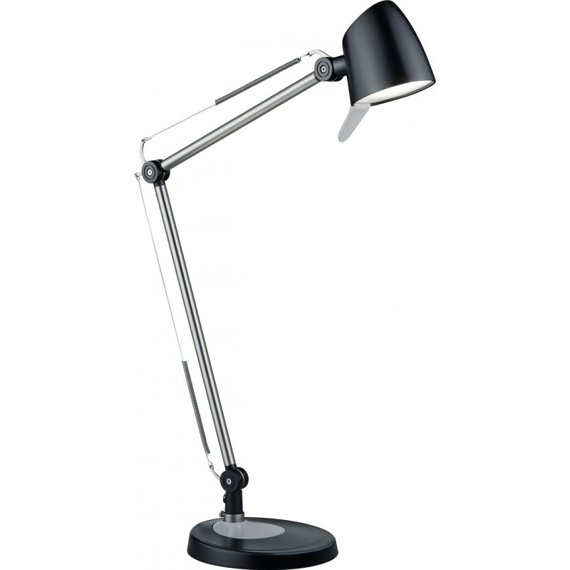 89,95 € Free Shipping | Table lamp Trio Rado 5W 70×17 cm. White LED with adjustable color temperature. Directional light. Touch function Office. Modern Style. Metal casting. Black Color