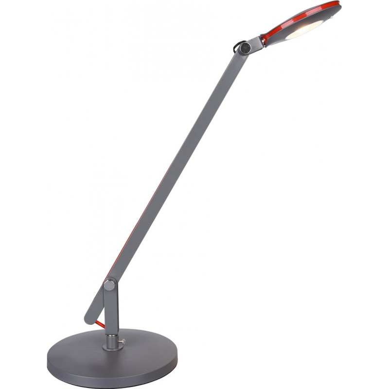 42,95 € Free Shipping | Desk lamp Trio Rotterdam 5W 3000K Warm light. 38×19 cm. Adjustable height. Integrated LED. Directional light Office. Modern Style. Metal casting. Anthracite Color