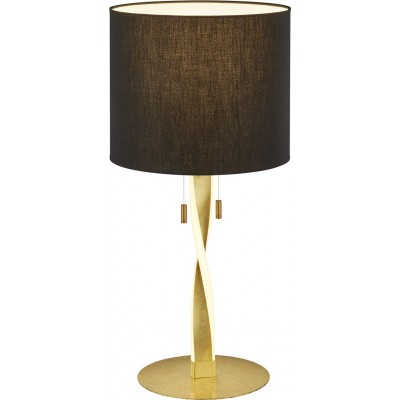 Lampe de table Trio Nandor 3W 3000K Lumière chaude. Ø 30 cm. LED intégrée Salle et chambre. Style moderne. Métal. Couleur dorée