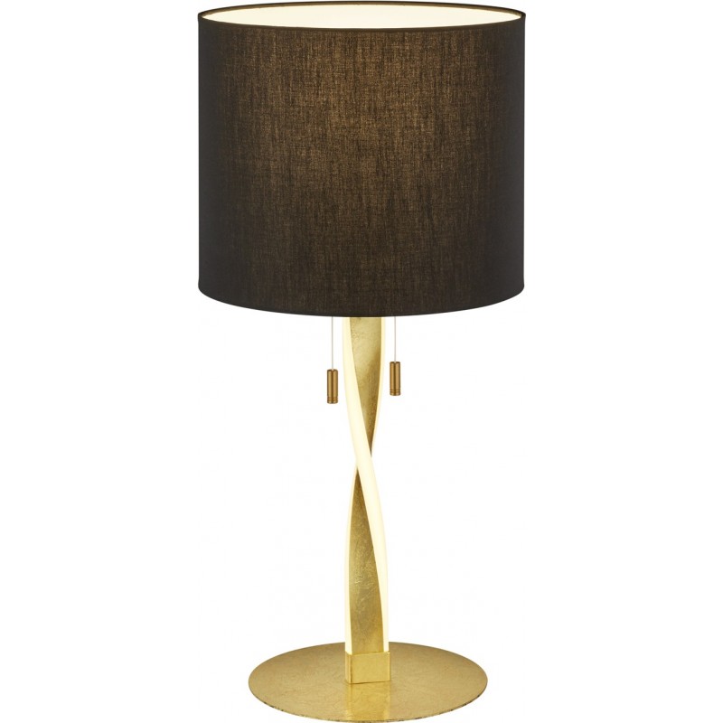 164,95 € Free Shipping | Table lamp Trio Nandor 3W 3000K Warm light. Ø 30 cm. Integrated LED Living room and bedroom. Modern Style. Metal casting. Golden Color