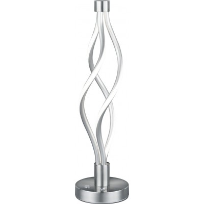 Lampe de table Trio Loop 4.5W Ø 16 cm. LED blanche à température de couleur réglable. Fonction tactile Salle et chambre. Style moderne. Métal. Couleur nickel mat