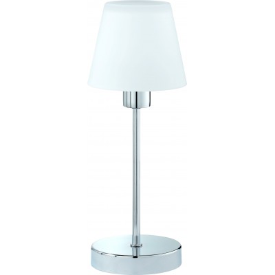 Lampe de table Trio Luis Ø 12 cm. Fonction tactile Salle et chambre. Style moderne. Métal. Couleur chromé