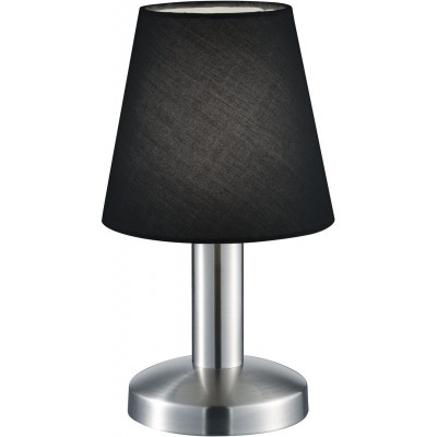 Lampe de table Trio Mats Ø 14 cm. Fonction tactile Salle et chambre. Style conception. Métal. Couleur nickel mat