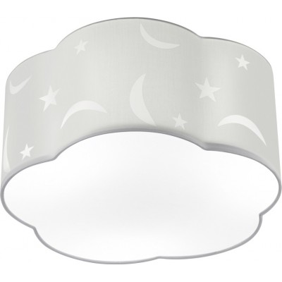 86,95 € Kostenloser Versand | Kinderlampe Trio Moony Ø 40 cm. Metall. Weiß Farbe