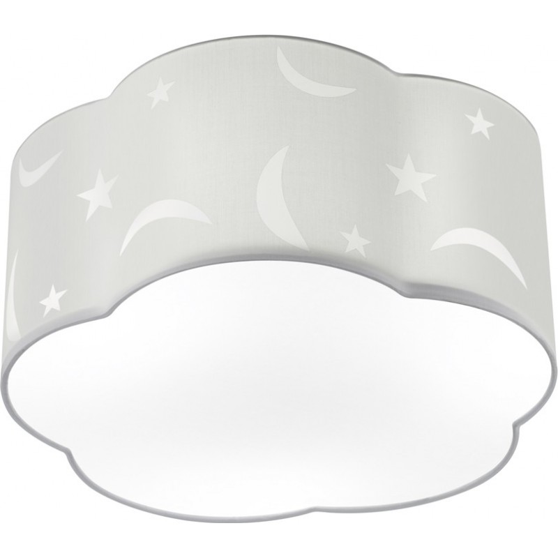 86,95 € Kostenloser Versand | Kinderlampe Trio Moony Ø 40 cm. Metall. Weiß Farbe