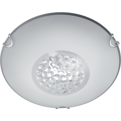 Indoor ceiling light Trio Cormint Round Shape Ø 25 cm. Living room and bedroom. Modern Style. Metal casting. Plated chrome Color
