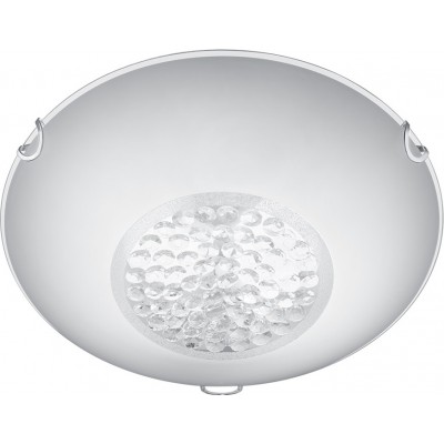 Indoor ceiling light Trio Cormint Round Shape Ø 30 cm. Living room and bedroom. Modern Style. Metal casting. Plated chrome Color