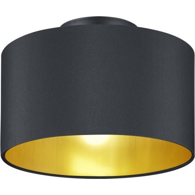 Lámpara de techo Trio Hostel Forma Cilíndrica Ø 30 cm. Salón y dormitorio. Estilo moderno. Metal. Color negro