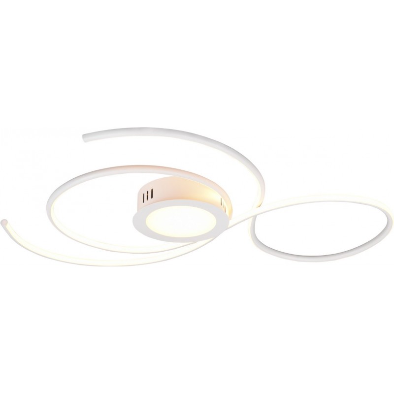 209,95 € Kostenloser Versand | Deckenlampe Trio Jive 48W 80×73 cm. Dimmbare mehrfarbige RGBW-LED. Fernbedienung Wohnzimmer und schlafzimmer. Modern Stil. Metall. Weiß Farbe