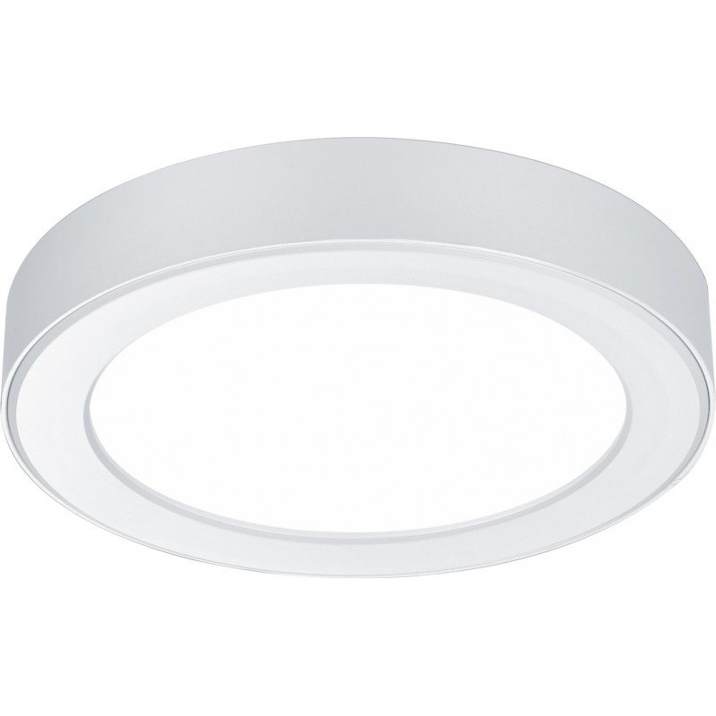 9,95 € Free Shipping | Indoor ceiling light Trio Juno 12W 3000K Warm light. Round Shape Ø 17 cm. Integrated LED Living room and bedroom. Modern Style. Plastic and Polycarbonate. White Color