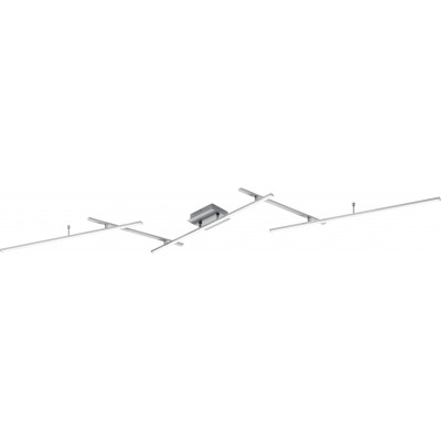 シーリングランプ Trio Arvin 22W 245×50 cm. 調光可能なマルチカラーRGBWLED。 指向性ライト。 リモコン。 天井と壁への取り付け リビングルーム そして ベッドルーム. モダン スタイル. 金属. マットニッケル カラー