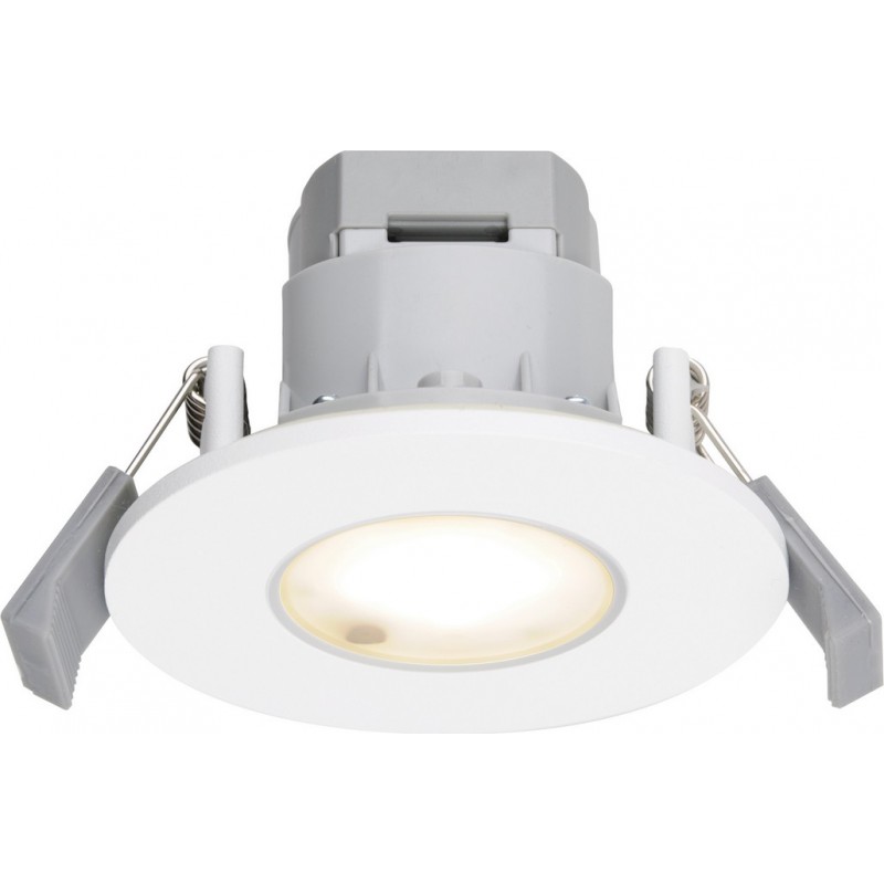 15,95 € Free Shipping | Recessed lighting Trio Compo 4.5W 3000K Warm light. Ø 8 cm. Integrated LED Living room, bedroom and bathroom. Modern Style. Aluminum. White Color