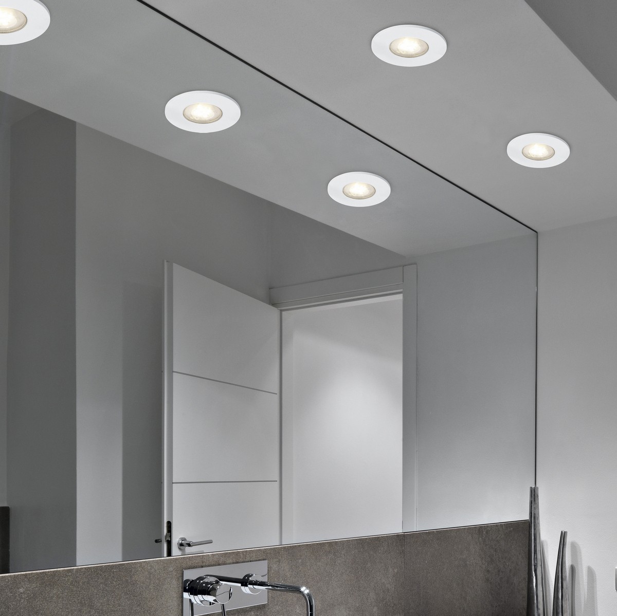 15,95 € Envío gratis | Iluminación empotrable Trio Compo 4.5W 3000K Luz cálida. Ø 8 cm. LED integrado Aluminio. Color blanco