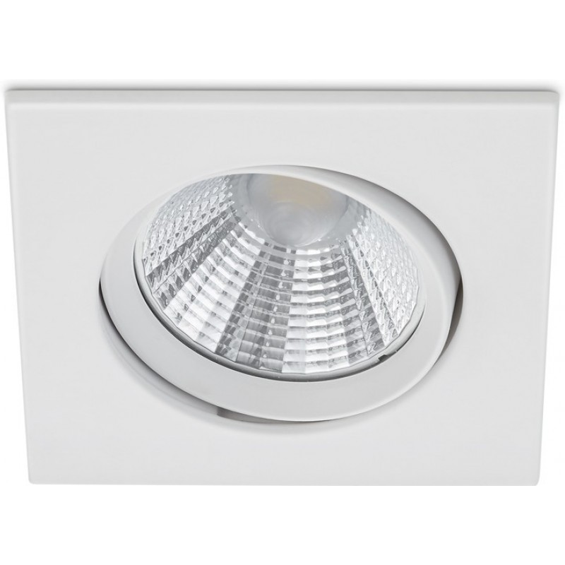 23,95 € Free Shipping | Recessed lighting Trio Pamir 5.5W 3000K Warm light. 9×9 cm. Dimmable LED. Directional light Living room and bedroom. Modern Style. Metal casting. White Color