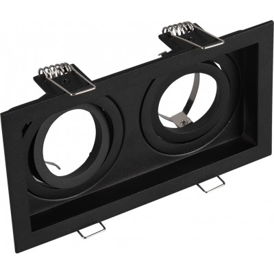 Recessed lighting Trio Kenai 17×10 cm. Directional light Metal casting. Black Color