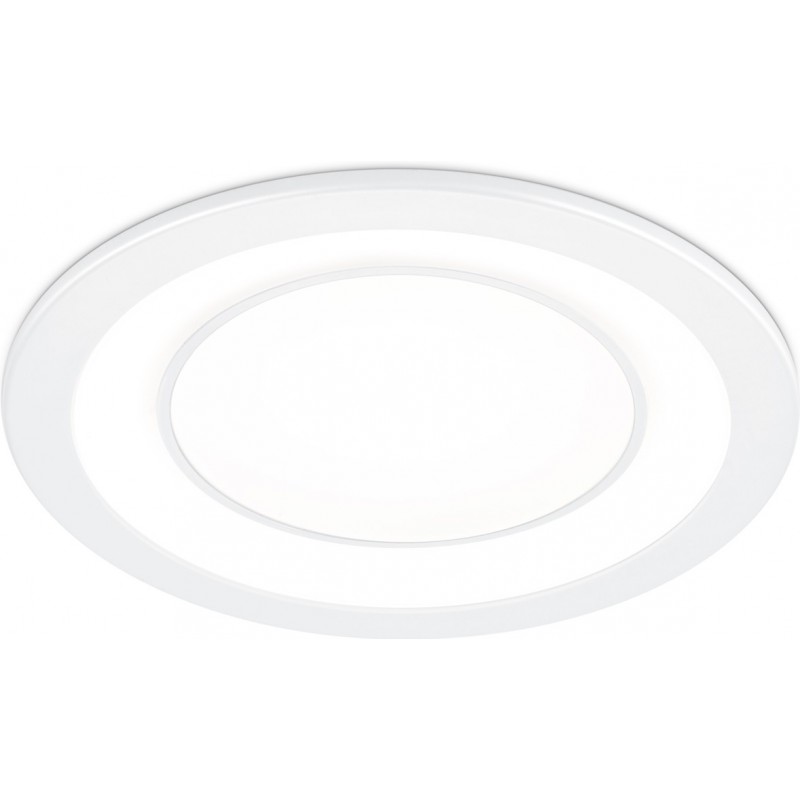 19,95 € Free Shipping | Recessed lighting Trio Core 10W 3000K Warm light. Ø 15 cm. Integrated LED Living room and bedroom. Modern Style. Plastic and polycarbonate. White Color