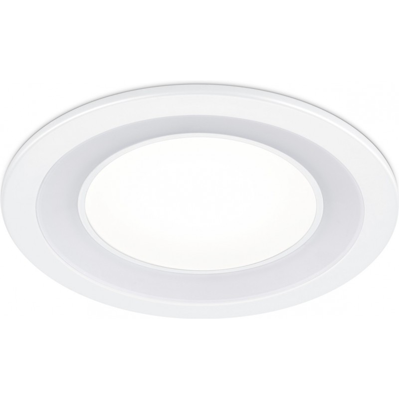 19,95 € Free Shipping | Recessed lighting Trio Core 10W 3000K Warm light. Ø 15 cm. Integrated LED Living room and bedroom. Modern Style. Plastic and polycarbonate. White Color
