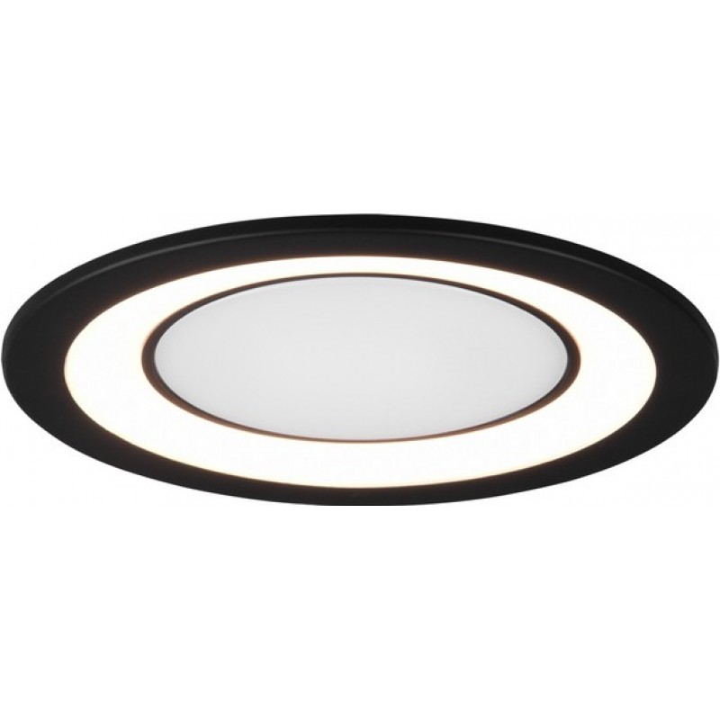 19,95 € Free Shipping | Recessed lighting Trio Core 10W 3000K Warm light. Ø 15 cm. Integrated LED Living room and bedroom. Modern Style. Plastic and polycarbonate. Black Color