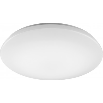 Indoor ceiling light Trio Charly 27W Round Shape Ø 50 cm. Dimmable multicolor RGBW LED. Remote control. WiZ Compatible Living room and bedroom. Modern Style. Plastic and Polycarbonate. White Color