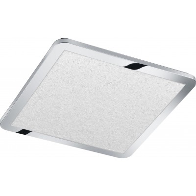 Plafonnier intérieur Trio Cesar 30W 3000K Lumière chaude. Façonner Carré 60×60 cm. LED intégrée Salle, chambre et salle de bain. Style moderne. Plastique et Polycarbonate. Couleur chromé