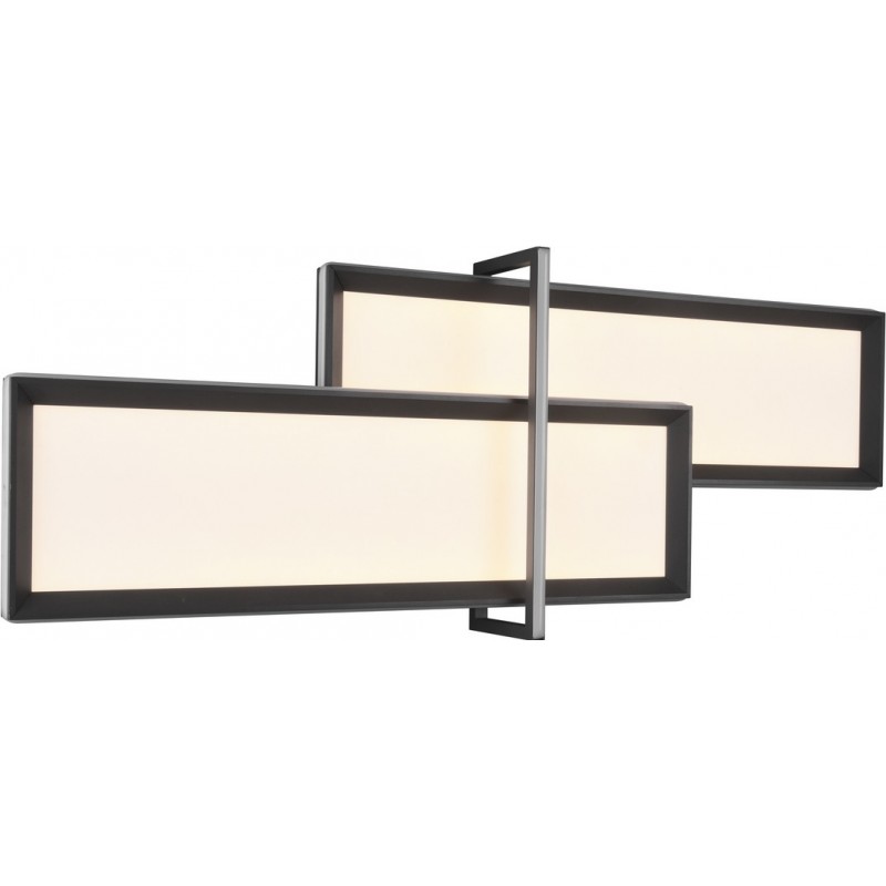 262,95 € Free Shipping | Indoor ceiling light Trio Charleston 22W 3000K Warm light. 101×38 cm. Integrated LED Living room and bedroom. Modern Style. Metal casting. Anthracite Color