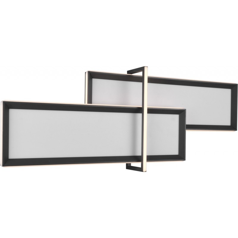 262,95 € Free Shipping | Indoor ceiling light Trio Charleston 22W 3000K Warm light. 101×38 cm. Integrated LED Living room and bedroom. Modern Style. Metal casting. Anthracite Color