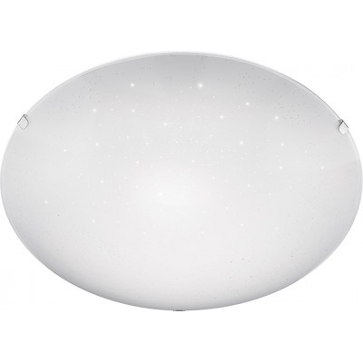 19,95 € Free Shipping | Indoor ceiling light Trio Gemma 12W 3000K Warm light. Ø 30 cm. Integrated LED Living room and bedroom. Modern Style. Metal casting. White Color